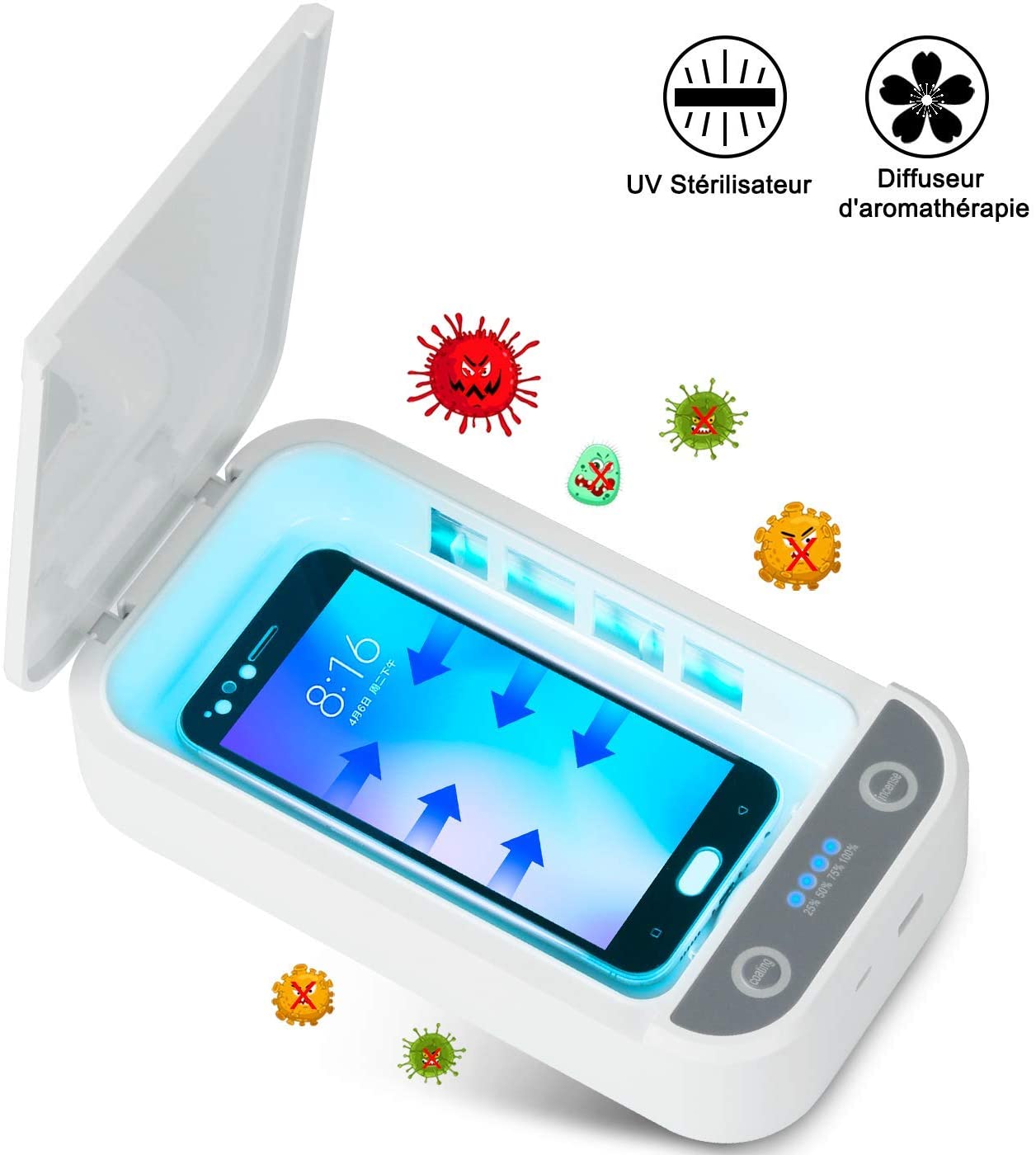 Stérilisateur UV Desinfection pour Téléphone Portable
